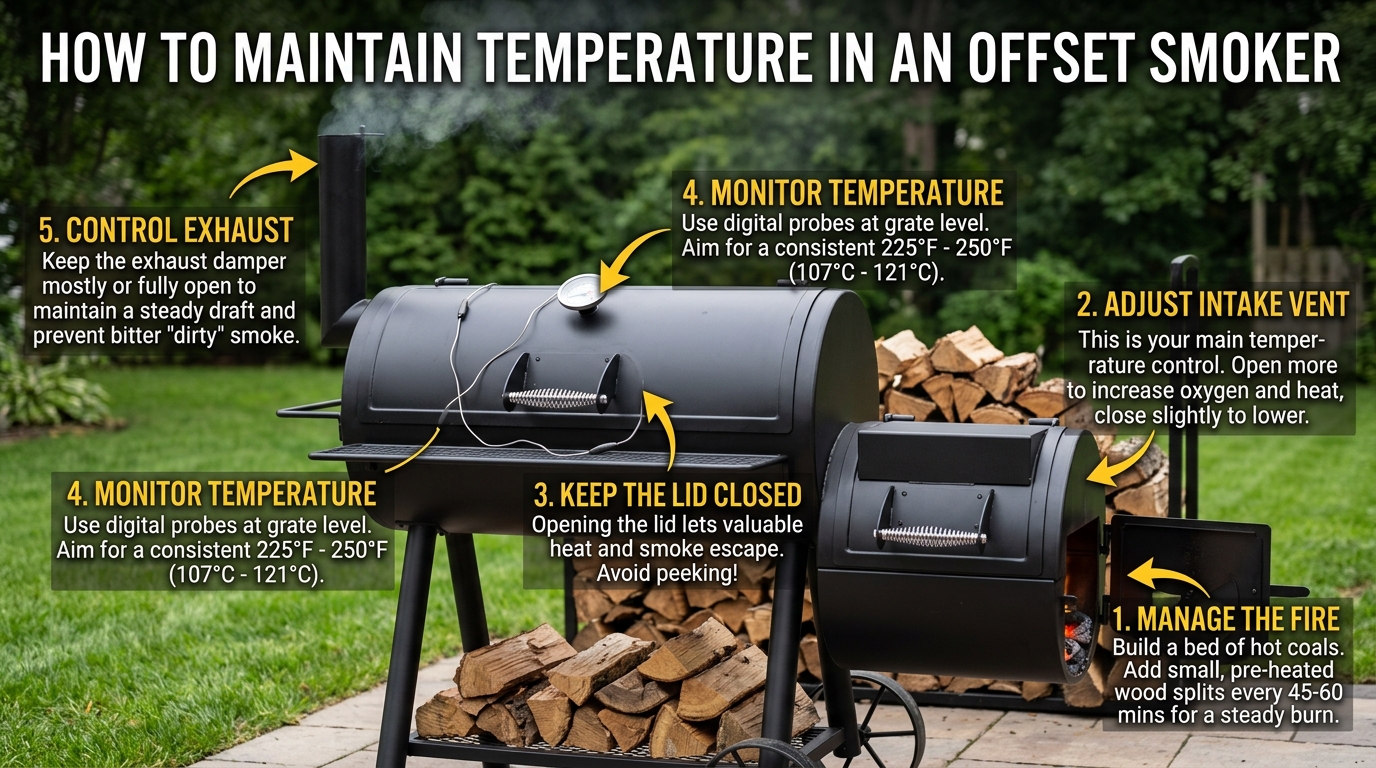 How to Maintain Temperature in an Offset Smoker
