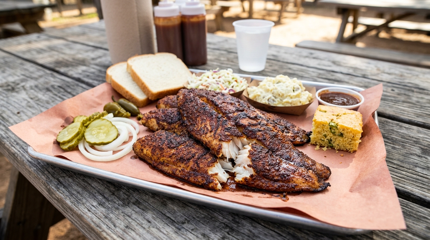 Texas-Style Smoked Catfish