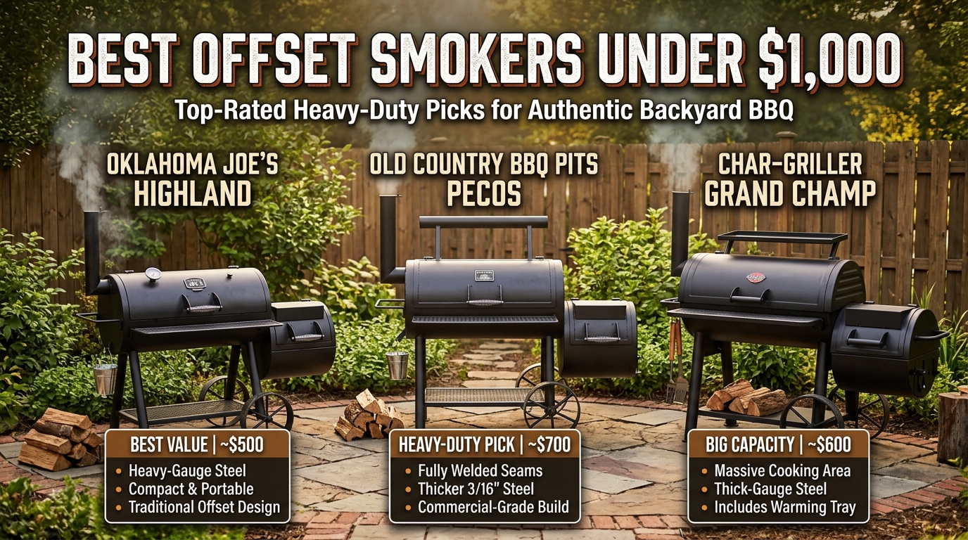 Best Offset Smokers Under $1,000