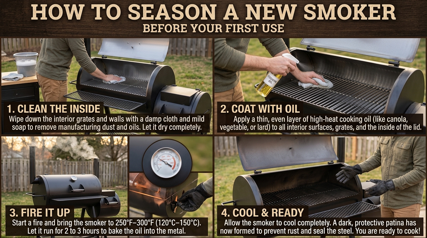 How to Season a New Smoker Before First Use